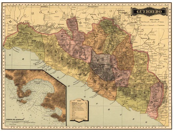 27-octubre-1849 El Congreso de la Unión otorgó el rango de estado de la federación a Guerrero, en honor al líder insurgente Vicente Guerrero